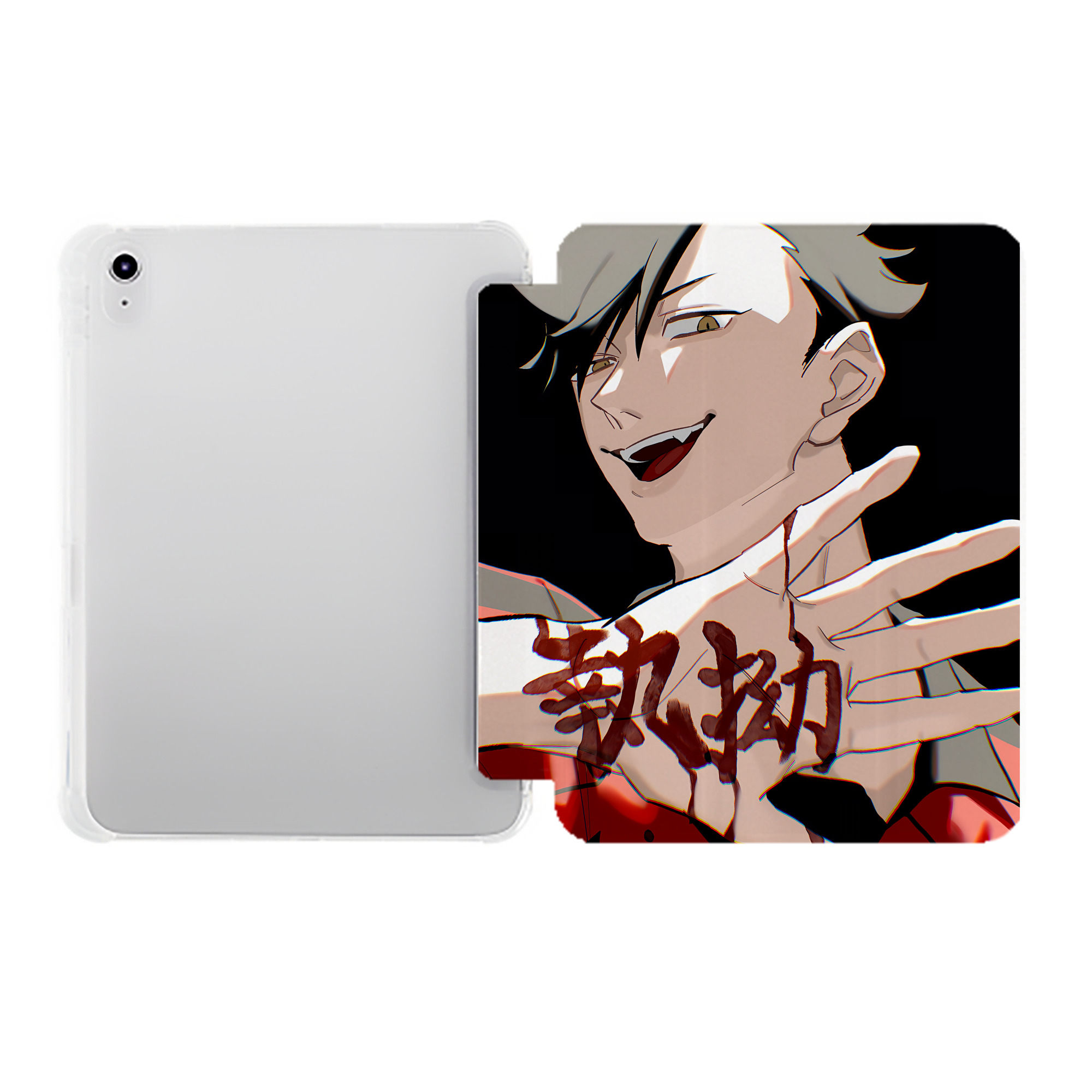 （画像用） ハイキュー!! Haikyu!! IPad ケース ペン収納付き 三つ折りスタンド PUレザー×シリコン 対応機種9.5/10.5/10.9インチ